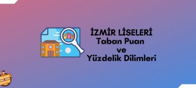 İzmir Lise Taban Puanları, İzmir Lise Yüzdelik Dilimleri