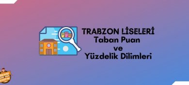 Trabzon Lise Taban Puanları, Trabzon Lise Yüzdelik Dilimleri