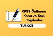 KPSS Önlisans Türkçe Konuları, Önlisans KPSS Türkçe Soru Dağılımı