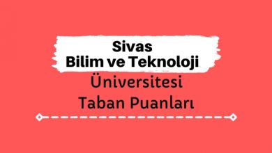 SBTÜ, Sivas Bilim ve Teknoloji Üniversitesi Taban Puanları ve Başarı Sıralamaları