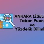 Ankara Lise Taban Puanları, Ankara Lise Yüzdelik Dilimleri, Ankara Liseleri Puanları