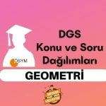 DGS Geometri Konuları, DGS Geometri Soru Dağılımı
