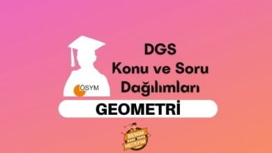 DGS Geometri Konuları, DGS Geometri Soru Dağılımı