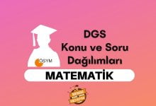 DGS Matematik Konuları, DGS Matematik Soru Dağılımı