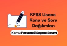 KPSS Lisans Konuları ve Soru Dağılımları,