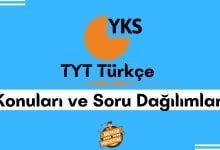 TYT Türkçe Konuları ve TYT Türkçe Soru Dağılımı