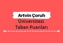 Artvin Çoruh Üniversitesi Taban Puanları ve Sıralamaları, AÇÜ Taban Puanları ve Başarı Sıralaması