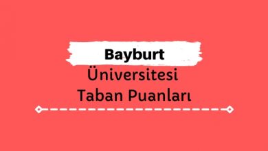 Bayburt Üniversitesi Taban Puanları ve Sıralamaları, BAYÜ Taban Puanları ve Başarı Sıralaması
