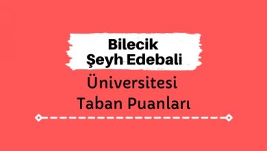 Bilecik Şeyh Edebali Üniversitesi Taban Puanları ve Sıralamaları