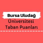 Bursa Uludağ Üniversitesi Taban Puanları ve Sıralamaları, UÜ Taban Puanları ve Başarı Sıralaması