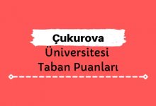 Çukurova Üniversitesi Taban Puanları ve Sıralamaları, ÇÜ Taban Puanları ve Başarı Sıralaması