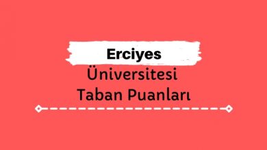 Erciyes Üniversitesi Taban Puanları ve Sıralamaları, ERÜ Taban Puanları ve Başarı Sıralaması