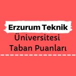 Erzurum Teknik Üniversitesi Taban Puanları ve Sıralamaları, ETÜ Taban Puanları ve Başarı Sıralaması