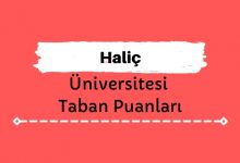 Haliç Üniversitesi Taban Puanları ve Sıralamaları