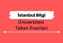 İstanbul Bilgi Üniversitesi Taban Puanları ve Sıralamaları - İBÜN