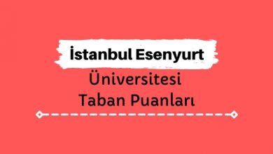 İstanbul Esenyurt Üniversitesi Taban Puanları ve Sıralamaları - İESÜ