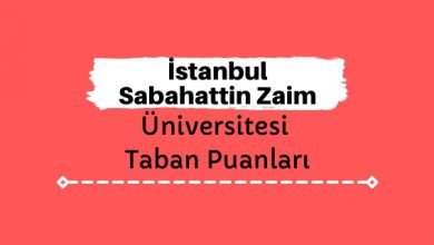 İstanbul Sabahattin Zaim Üniversitesi Taban Puanları ve Sıralamaları - İZÜ