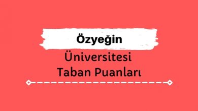 Özyeğin Üniversitesi Taban Puanları ve Sıralamaları