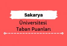 Sakarya Üniversitesi Taban Puanları ve Sıralamaları, SAÜ Taban Puanları ve Başarı Sıralaması