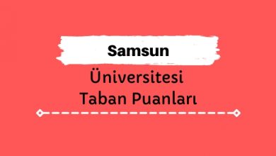 Samsun Üniversitesi Taban Puanları ve Sıralamaları, SAMÜ Taban Puanları ve Başarı Sıralaması