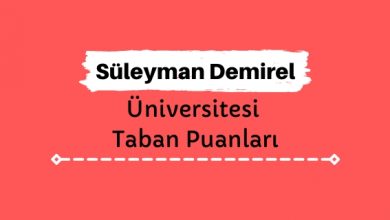 Süleyman Demirel Üniversitesi Taban Puanları ve Sıralamaları