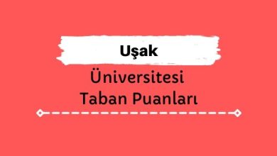 Uşak Üniversitesi Taban Puanları ve Sıralamaları