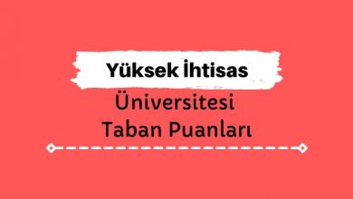 Yüksek İhtisas Üniversitesi Taban Puanları ve Sıralamaları