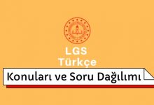 LGS Türkçe Konuları ve Soru Dağılımı